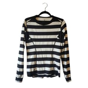 Lululemon Striped Long Sleeved Top